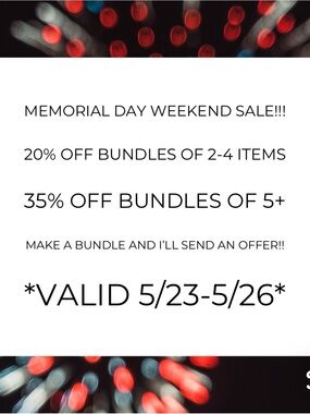 Memorial Day Weekend Sale! Up to 35% off!
